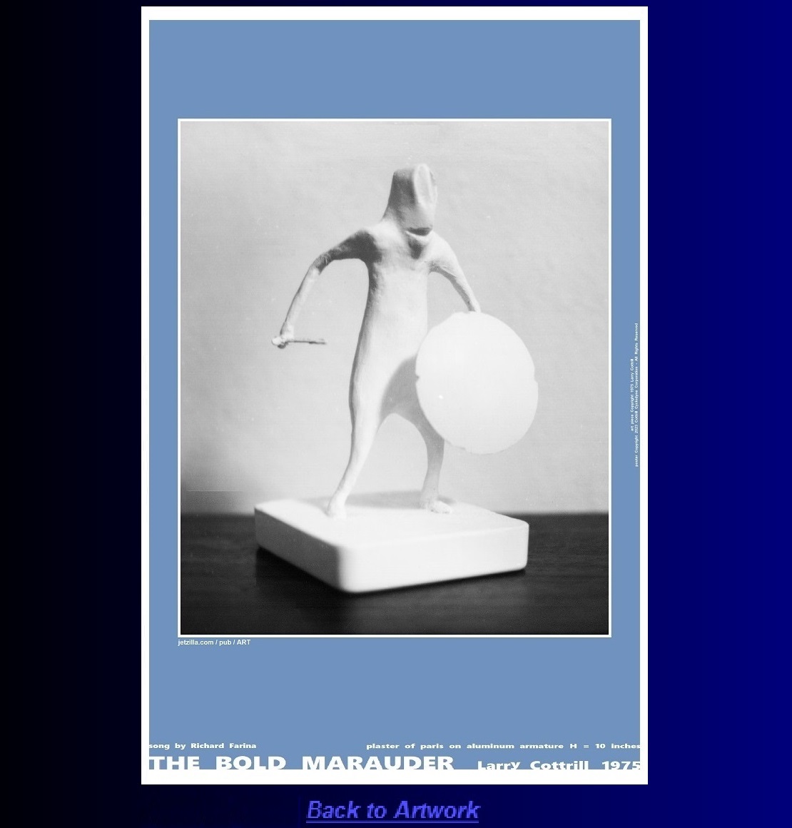 Portrait poster: The Bold Marauder by Larry Cottrill